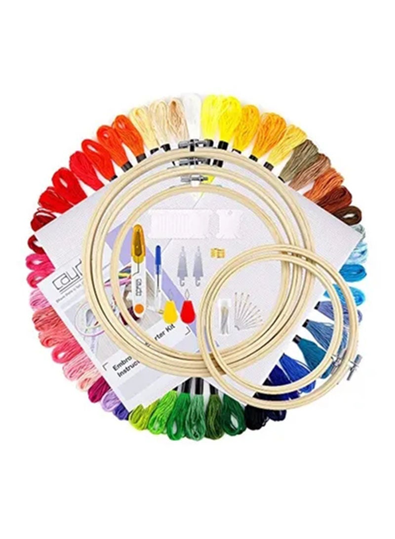 Caydo Embroidery Tool Set Red/Green/Blue - Image 1