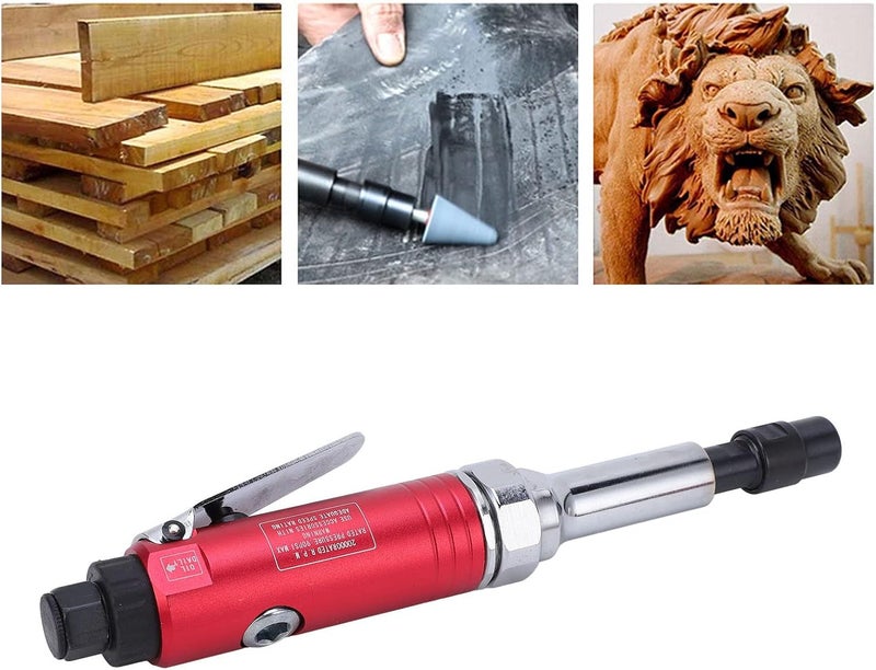 Style Interface Air Die Grinder - 20000 RPM Aluminum Alloy Straight Air Grinding Tool with 3mm and 6mm Collets for Metal Processing Mold Factories and Deburring (Japanese Style) - Image 3