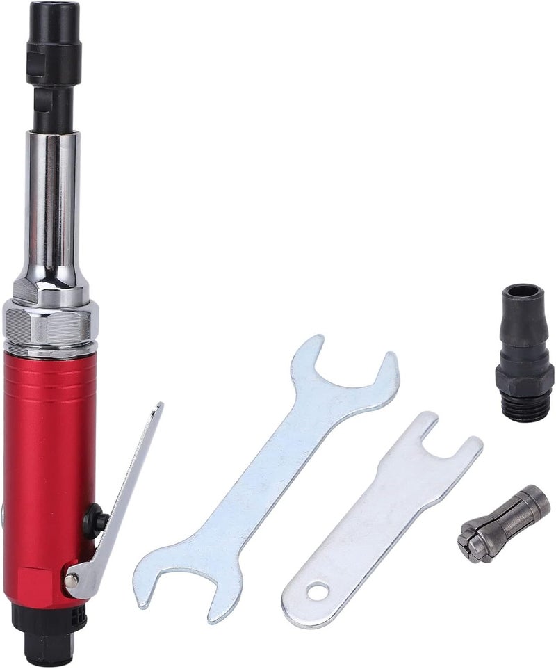 Style Interface Air Die Grinder - 20000 RPM Aluminum Alloy Straight Air Grinding Tool with 3mm and 6mm Collets for Metal Processing Mold Factories and Deburring (Japanese Style) - Image 1