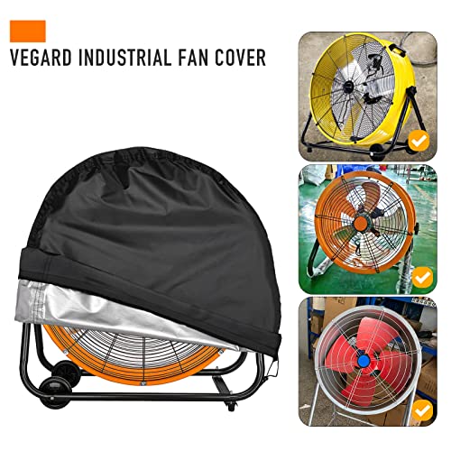 VEGARD Industrial Fan Cover - Heavy Duty Waterproof & Dustproof for 18" & 20" High Velocity Floor Fan, Suitable Indoor & Outdoor - Image 4
