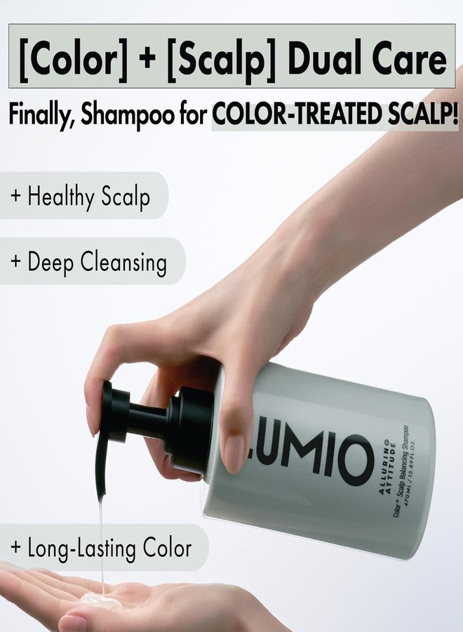 Lumio Color+ Scalp Balancing Shampoo | Color Safe Deep Cleansing for Color-Treated Hair & Sensitive Scalp, K-Beauty, Professional Salon Formula, Sulfate-Free, Low-pH, 15.89 fl.oz - Image 2