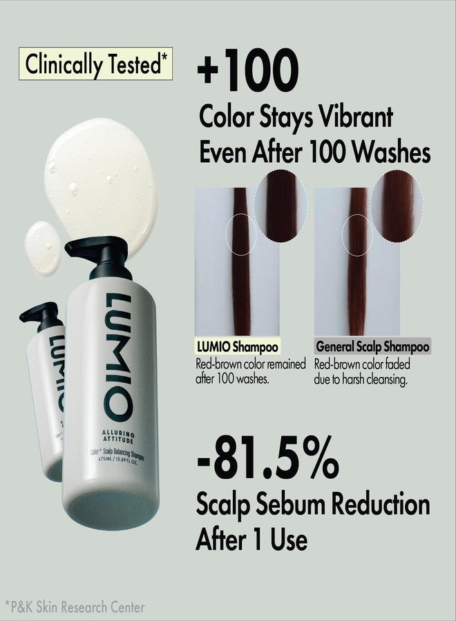 Lumio Color+ Scalp Balancing Shampoo | Color Safe Deep Cleansing for Color-Treated Hair & Sensitive Scalp, K-Beauty, Professional Salon Formula, Sulfate-Free, Low-pH, 15.89 fl.oz - Image 3