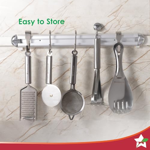 Wonderchef Ambrosia Potato Masher|Food-Grade Stainless-Steel | Comfortable Handle | Multi-Purpose Kitchen Tool – for Potato & Vegetable Mashing, Pav Bhaji, Baby Food | Easy to Clean | 1-Year Warranty - Image 5