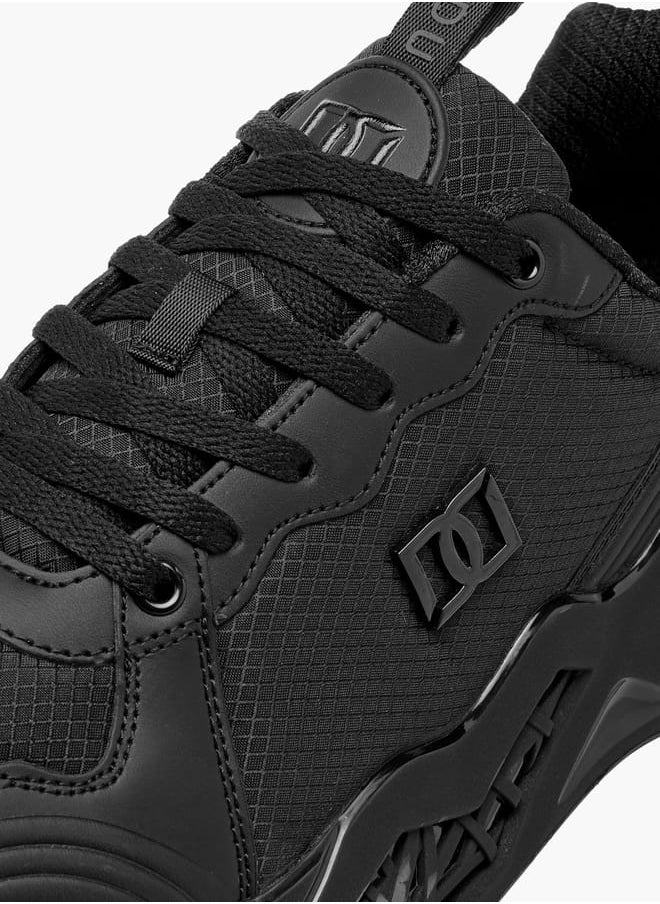DUCHINI Men's Monotone Sneakers with Lace-Up Closure  - Image 4