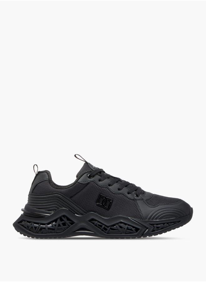 DUCHINI Men's Monotone Sneakers with Lace-Up Closure  - Image 3