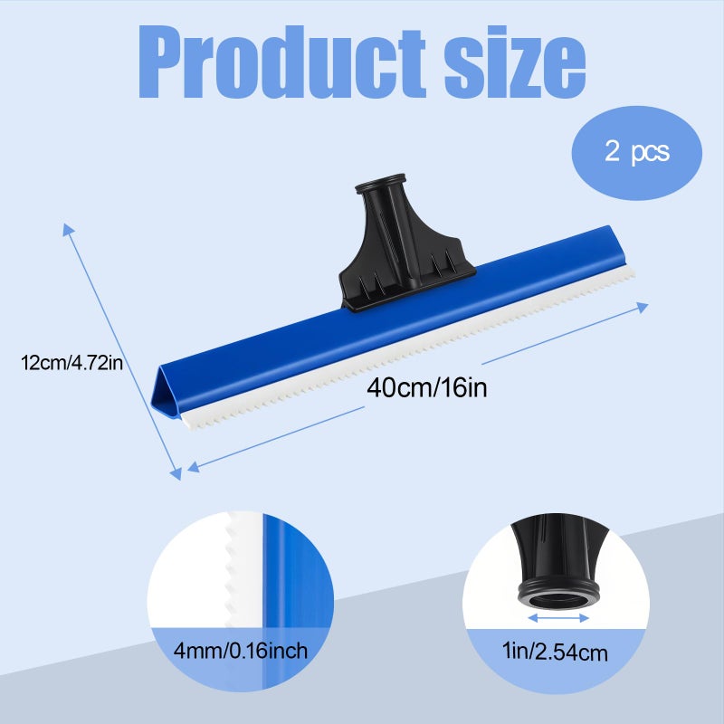 Lanties 2 Pack 16 Inches Epoxy Floor Squeegees Notched Squeegee for Self Leveling Cement Urethane Epoxy Floor Tools - Image 2