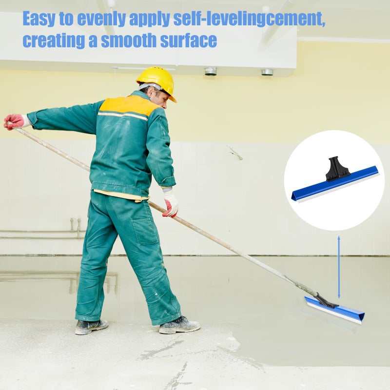 Lanties 2 Pack 16 Inches Epoxy Floor Squeegees Notched Squeegee for Self Leveling Cement Urethane Epoxy Floor Tools - Image 5