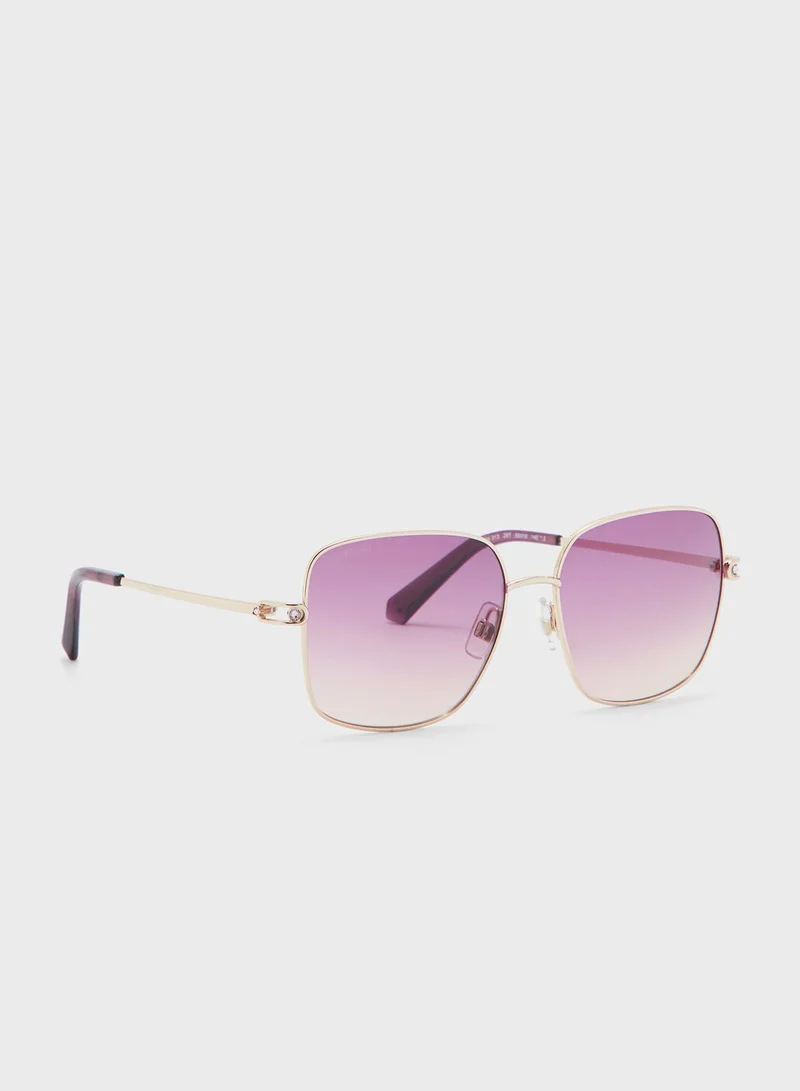 SWAROVSKI SK0313 28T Oversized Sunglasses