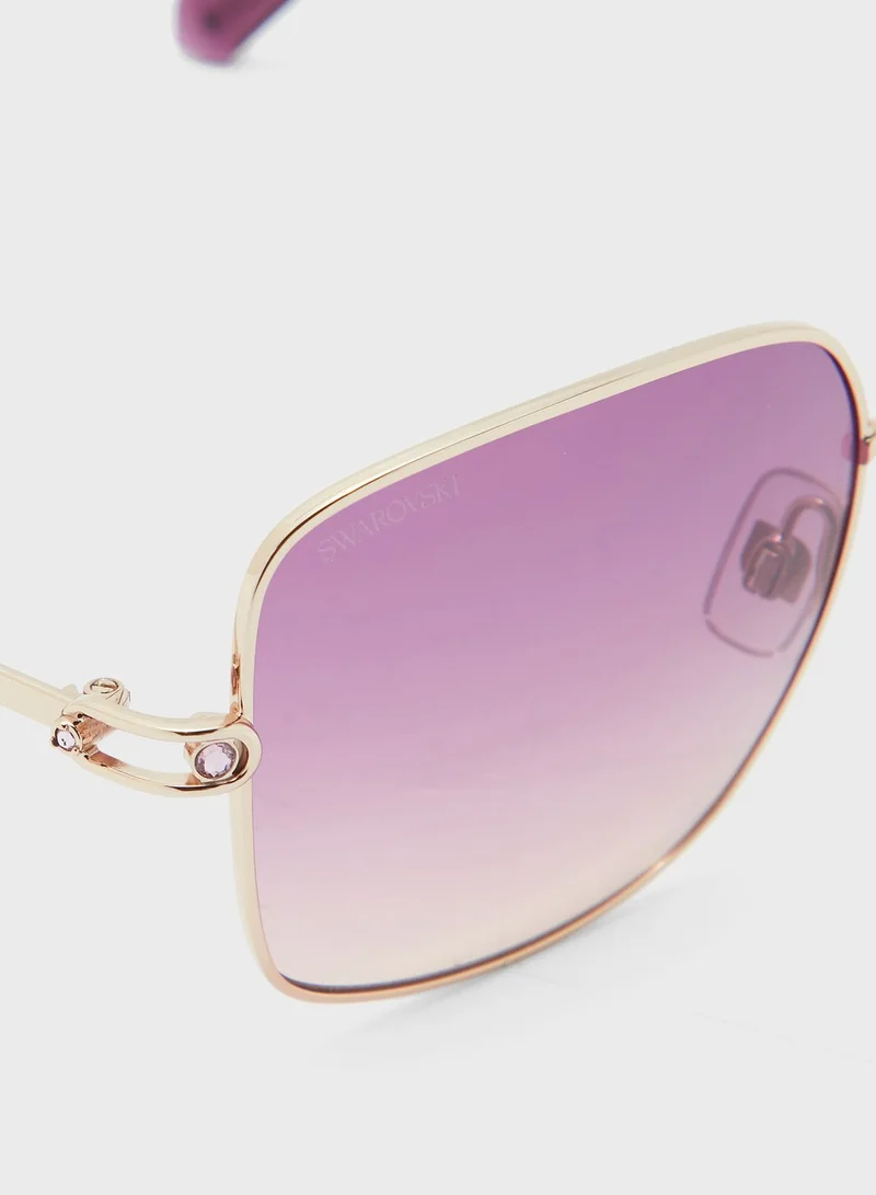 SWAROVSKI SK0313 28T Oversized Sunglasses