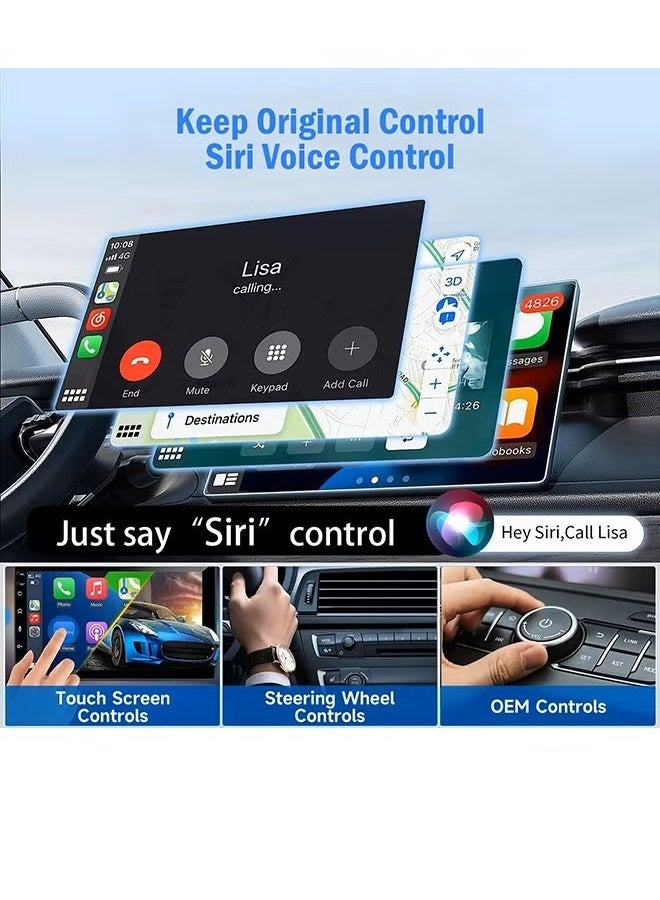2-in-1 Wireless CarPlay & Android Auto Adapter, Plug & Play CarPlay Dongle Converts Wired to Wireless, Fast Auto-Connect, 2.4G Delay + 5GHz dual chipset for iPhone & Android - Image 5