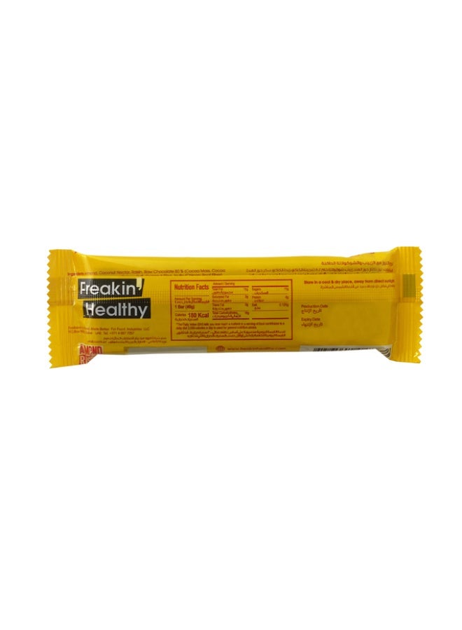 Freakin Healthy Raw Choco Almond Raisin Bar 40g - Image 1