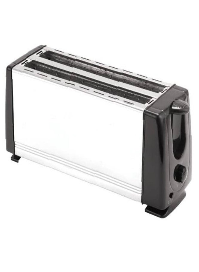 Generic 4 Slice Toaster with Adjustable Browning Control knob, Stop Function & Removable Crumb Tray Breakfast Maker Stainless Steel Bread Toaster (SC-BRD02)  - Image 1