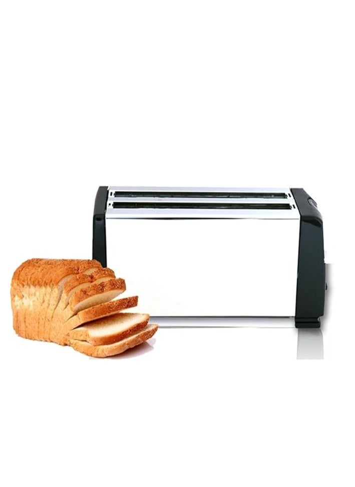 Generic 4 Slice Toaster with Adjustable Browning Control knob, Stop Function & Removable Crumb Tray Breakfast Maker Stainless Steel Bread Toaster (SC-BRD02)  - Image 3
