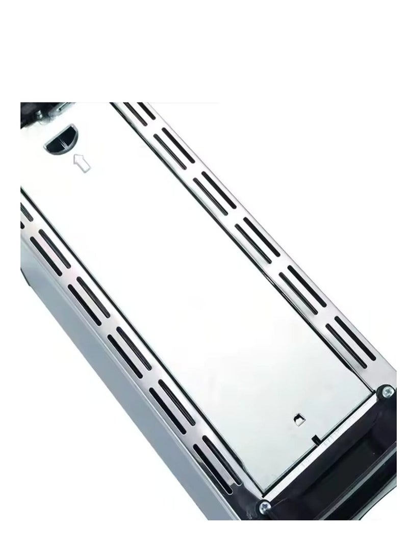 Generic - 4 Slice Toaster with Adjustable Browning Control knob, Stop Function & Removable Crumb Tray Breakfast Maker Stainless Steel Bread Toaster (SC-BRD02) - Image 1