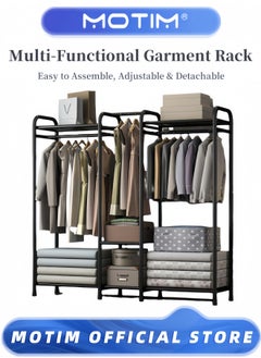 Garment Rack Heavy Duty Clothes Rack for Hanging Clothes Multi-Functional Bedroom Clothing Rack Freestanding Closet Wardrobe Rack - pzsku/Z65861433E7ECDE6D4E1CZ/45/_/1733196664/101eeb1e-39fe-430e-a9b0-6005501fb631