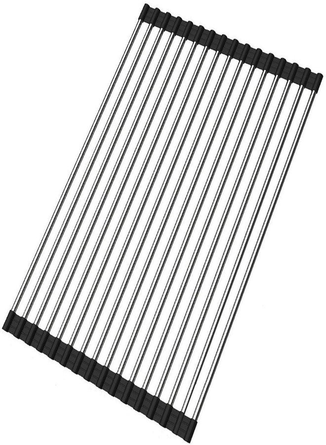 Hari Stainless Steel Dish Drying Rack Roll Up Foldable Over The Sink Dish Drainer - Image 1