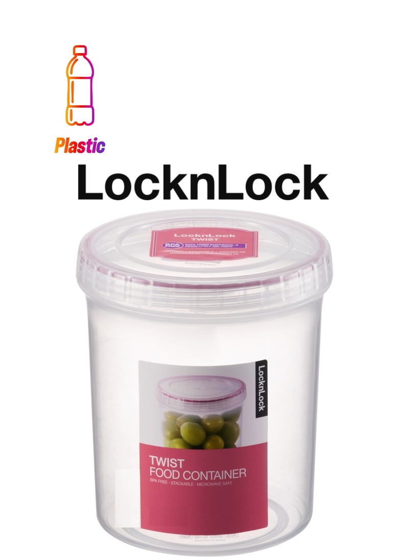 LOCK & LOCK - LocknLock Twist Food Container 900ml - BPA-Free, Airtight Seal, Freezer and Dishwasher Safe for Versatile Storage - Image 1