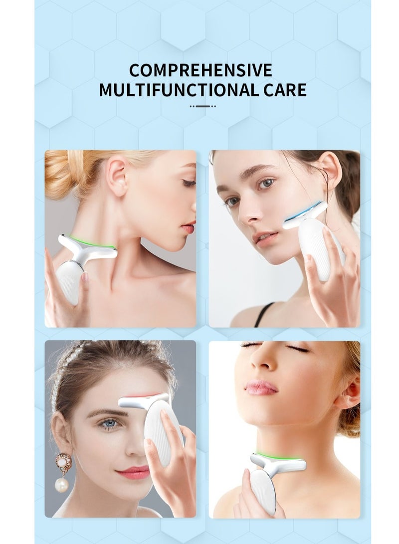 Neck Face Beauty Device 3 Colors LED Photon Therapy Skin Tighten Reduce Double Chin Anti Wrinkle Remove Skin Care Tools - Image 5