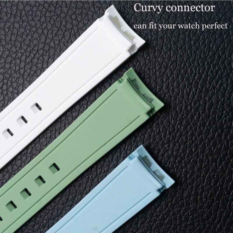 Bluejw Premium 20mm Carbon Fiber Silicone Watch Band Replacement for Omeg-a S-watch Moonwatch Hot Selling Watch Strap - Image 4
