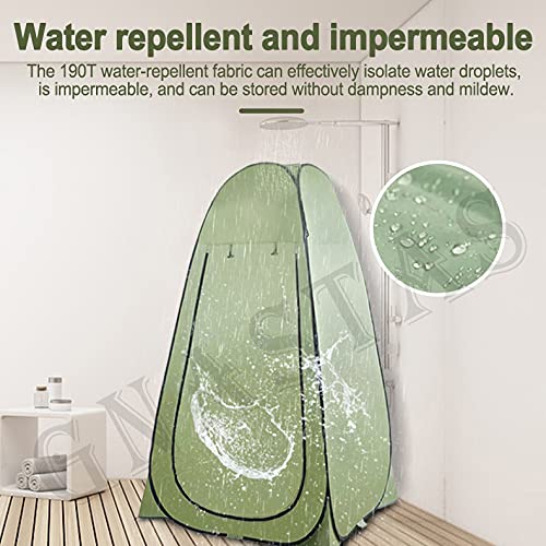 GNASTAS Portable Privacy Pop Up Polyester Dressing Changing Room, Outdoor Tent, Foldable Outdoor Shower Tent, Camp ToiletTent,Rain Shelter for Camping 1pc(Green) - Image 5