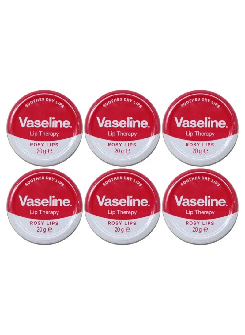 Vaseline Lip Therapy Rose & Almond Oil 20g *6p - Image 1