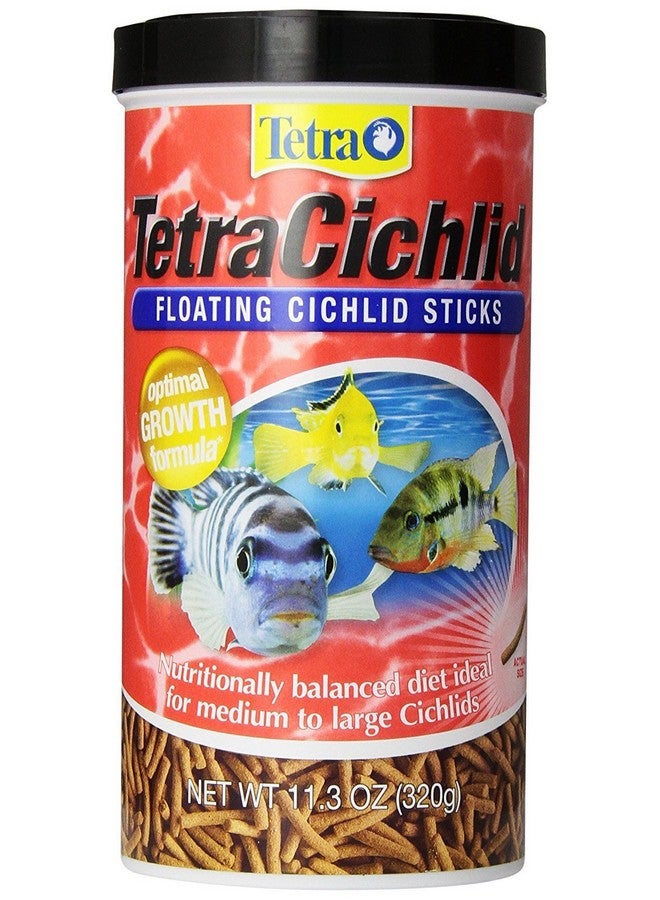 TetraCichlid Floating Cichlid Sticks 11.3 Ounces, Pond Fish Food, Nutritionally Balanced - Image 1