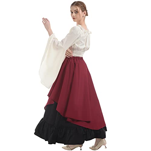NSPSTT Women Medieval Costume Renaissance Dress Women Victorian Ball Gown Gothic Pirate Costume - Image 4