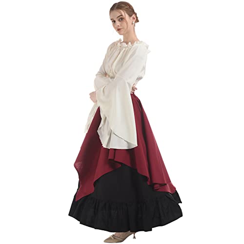 NSPSTT Women Medieval Costume Renaissance Dress Women Victorian Ball Gown Gothic Pirate Costume - Image 3