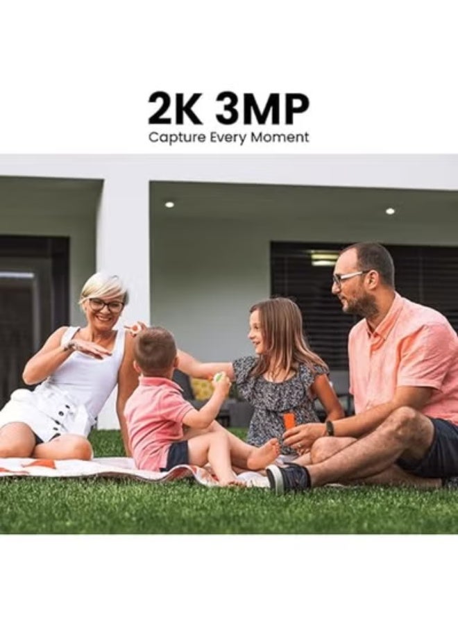 كاميرا منزلية لاسلكية 2.4 جيجاهرتز – تعمل بالطاقة الشمسية مع شحن مستمر وتخزين عبر بطاقة ذاكرة أو سحابة – مقاومة للماء – موديل S1 4P - Image 4