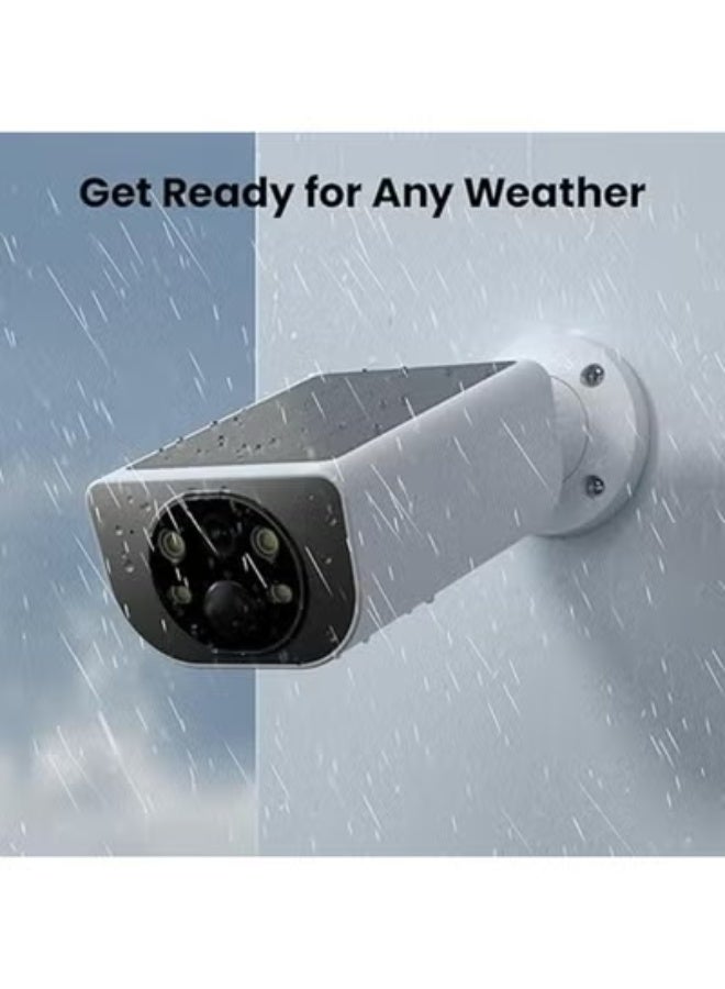 كاميرا منزلية لاسلكية 2.4 جيجاهرتز – تعمل بالطاقة الشمسية مع شحن مستمر وتخزين عبر بطاقة ذاكرة أو سحابة – مقاومة للماء – موديل S1 4P - Image 5