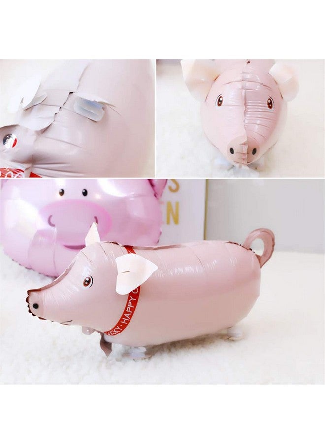 Soochat Pig Balloon Animal Walking Balloon Mylar Foil Balloon Birthday Wedding Party Decoration 3Pcs - Image 5