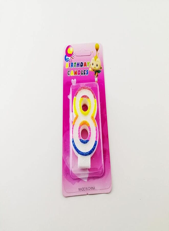 Birthday Candle - Multicolor - 8
