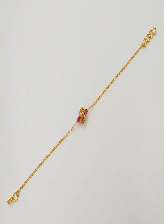 JHB American Diamond Boll Single Boll Bracelet For Women's And Girls - Image 3