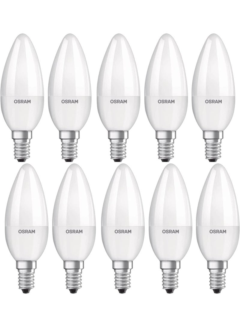 OSRAM Osram LED Value E14 Classic B40 4.7W 6500K Day Light Frosted - Pack of 10 - Image 1