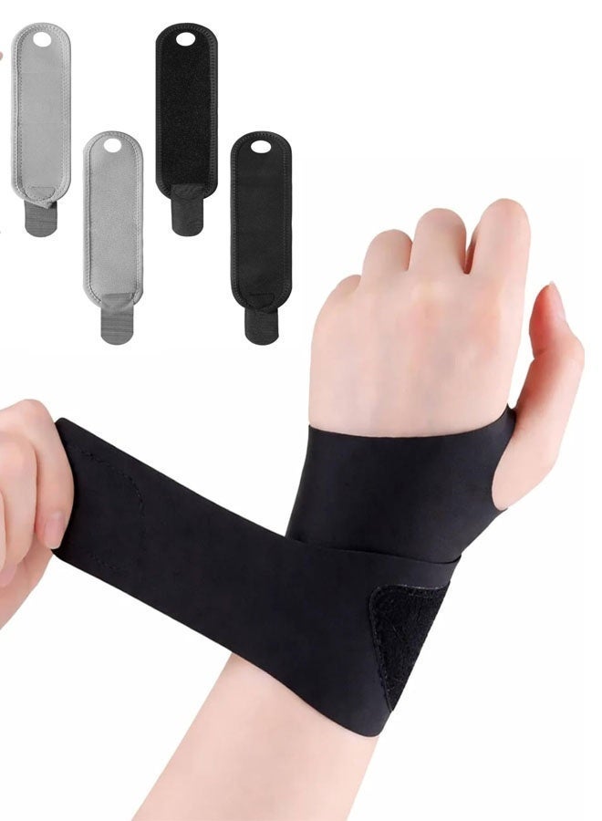 Bukela 4Pack Wrist Support Braces, Adjustable Wrist Support, Fitness Weightlifting Wrist Straps 33x7.5x1cm - Image 1