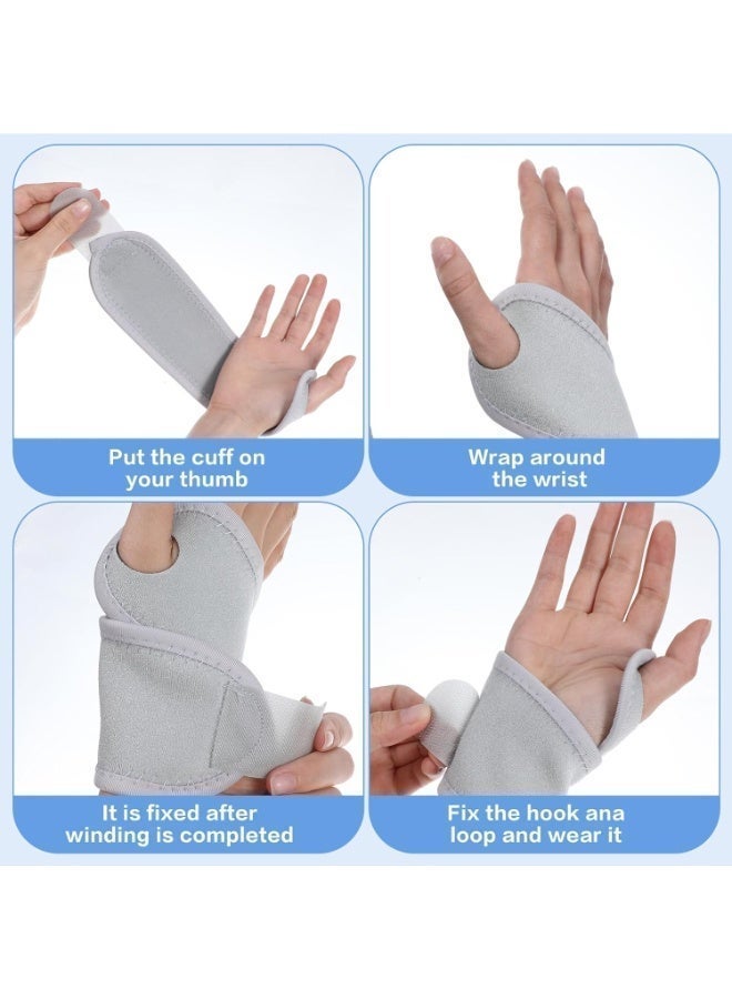 Bukela 4Pack Wrist Support Braces, Adjustable Wrist Support, Fitness Weightlifting Wrist Straps 33x7.5x1cm - Image 4