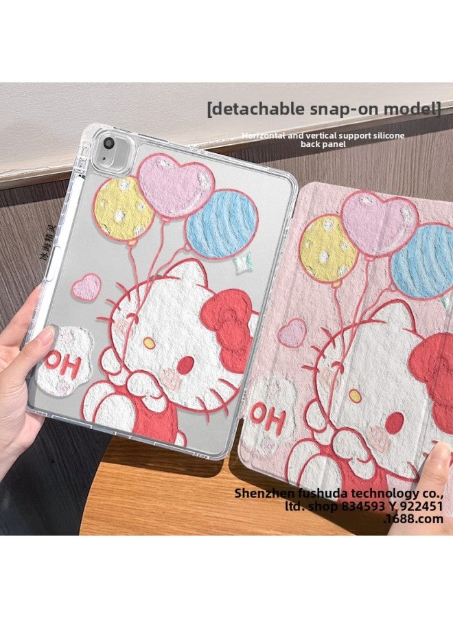 【Silicone X Buckle Split】 For Ipadpro2022 Protective Cover Air6/4 Sanrio 10.2 Inch Drop-proof-Color:Buckle Split-horizontal And Vertical Support-silicone 70% Off Style + Pen Slot 【dd6812 Pacha Dog】-Applicable Models:Ipad Air7 2025 (11inch) - Image 3