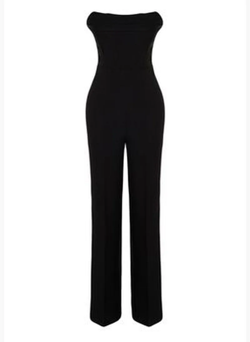 trendyol Black Corset Detailed Woven Jumpsuit TPRSS24TU00002