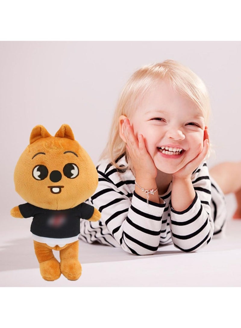 ألعاب Nesloonp Stray Cute Toys Skz Stan Stray ألعاب قطيفة لطيفة، ألعاب قطيفة ناعمة على شكل حيوانات (دب بني 22 سم) - Image 4