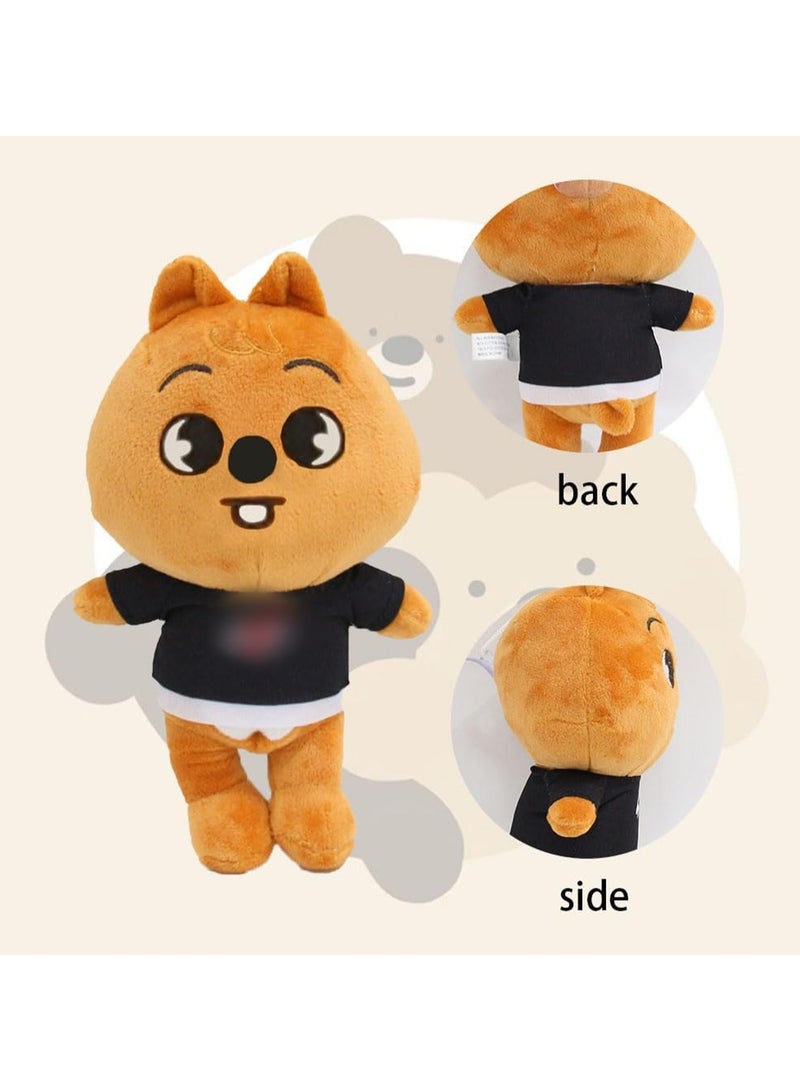 ألعاب Nesloonp Stray Cute Toys Skz Stan Stray ألعاب قطيفة لطيفة، ألعاب قطيفة ناعمة على شكل حيوانات (دب بني 22 سم) - Image 3