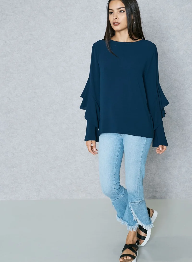 Ginger Ruffle Sleeve Top