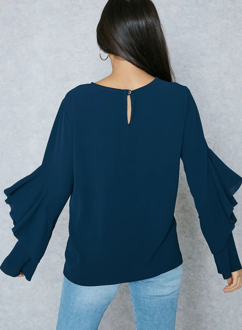 Ginger Ruffle Sleeve Top