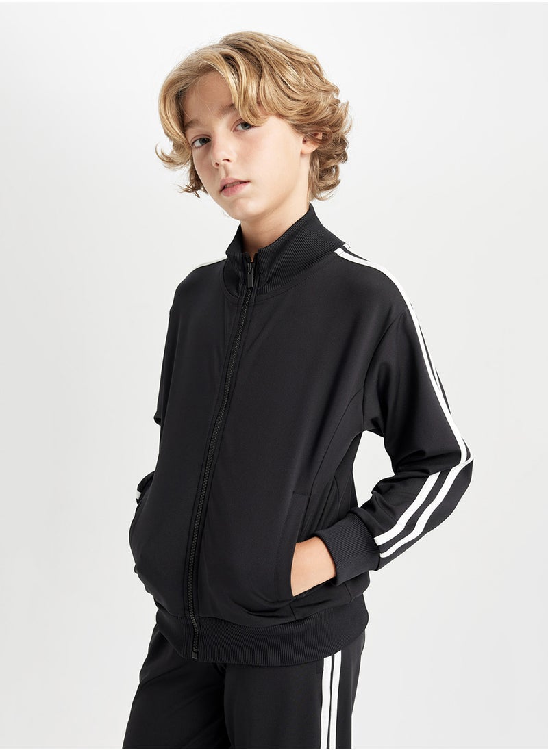 DeFacto Zipped Sweatshirt With Elastic Waist Jogger Pants 2-Piece Set  - Image 1