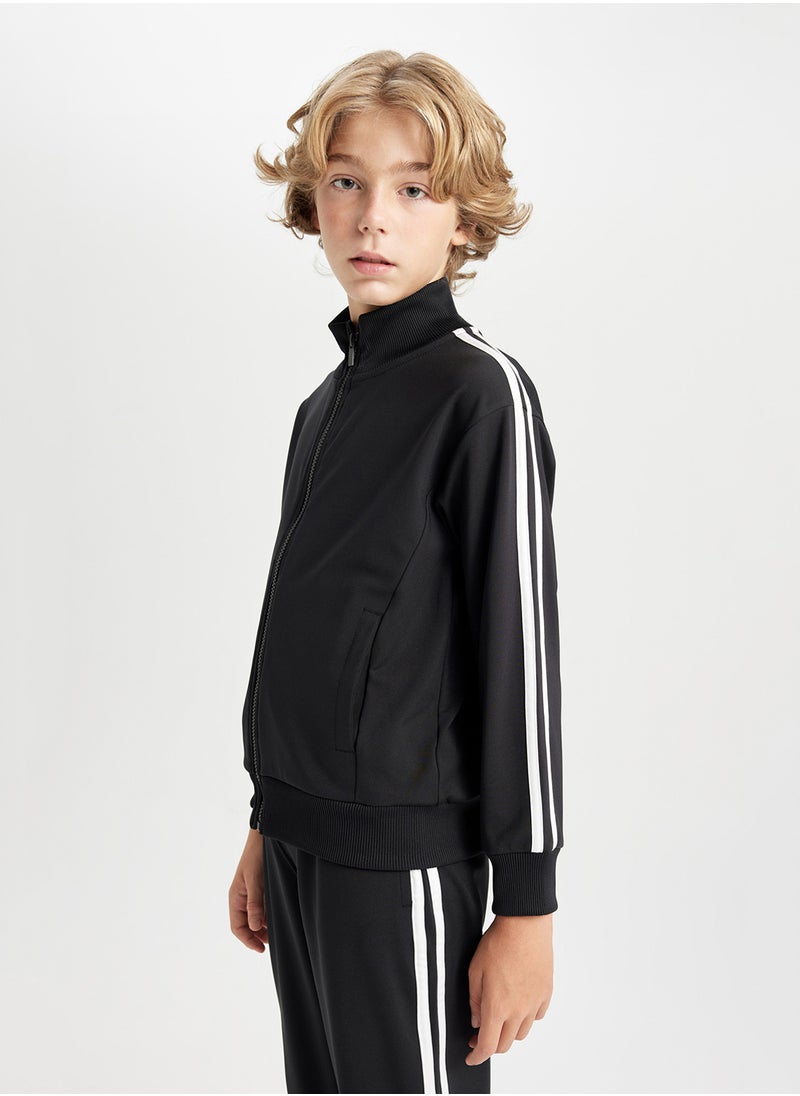 DeFacto Zipped Sweatshirt With Elastic Waist Jogger Pants 2-Piece Set  - Image 3