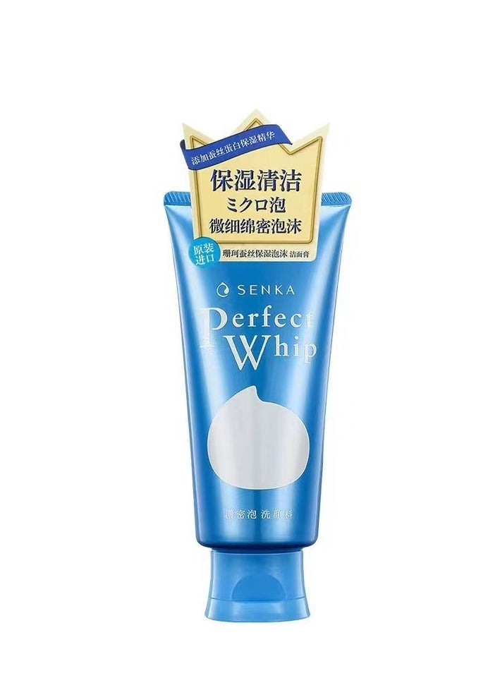 Senka Specialized course Senka Perfect Whip 120g, Hydrating Facial Cleansing Foam, Enriched with Silk and Hyaluronic Acid, Made in Japan - Image 1