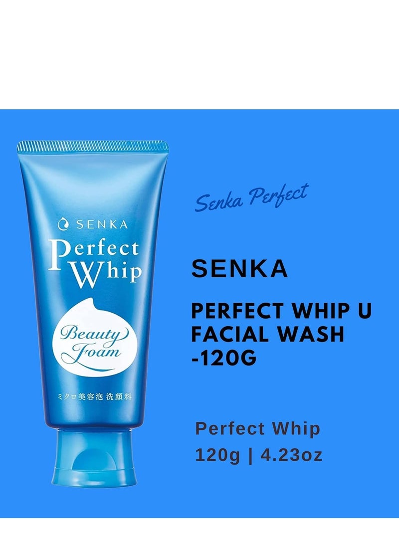 Senka Specialized course Senka Perfect Whip 120g, Hydrating Facial Cleansing Foam, Enriched with Silk and Hyaluronic Acid, Made in Japan - Image 2