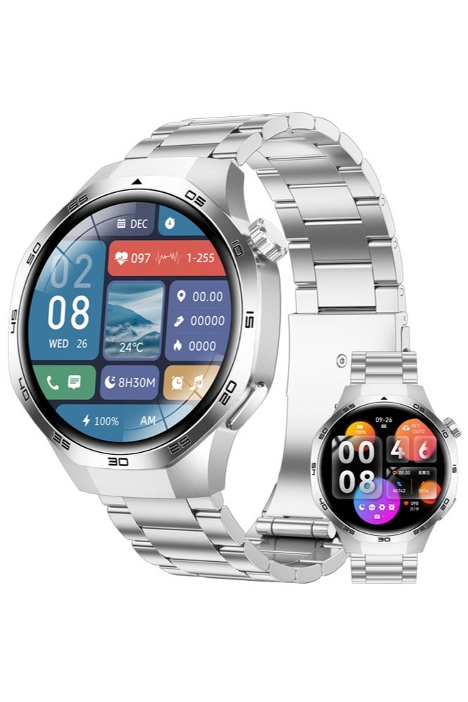 RollsTimi  Smart Watch for Men Women- Bluetooth Call, Fitness Sleep Tracker Watch with Sports Modes, Smartwatch Compatible for Android iPhone iOS,Silver - Image 1