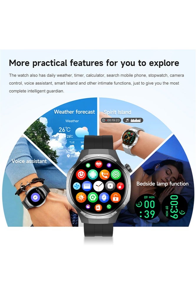 RollsTimi  Smart Watch for Men Women- Bluetooth Call, Fitness Sleep Tracker Watch with Sports Modes, Smartwatch Compatible for Android iPhone iOS,Silver - Image 4