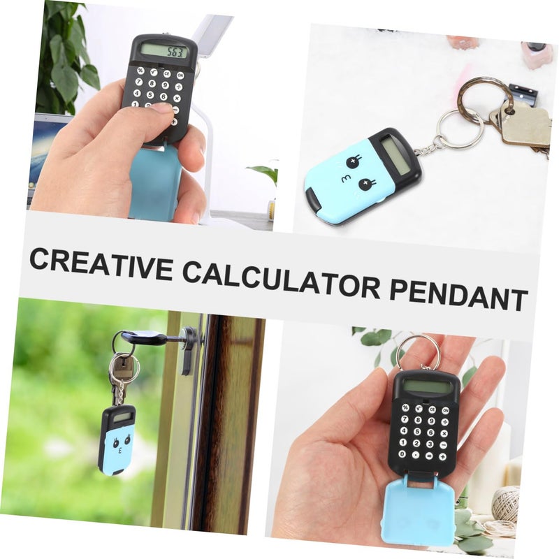 Mini Portable Calculator 2 Pack Cute Cartoon Design Lightweight Durable Plastic For Students Office Classroom - Image 5