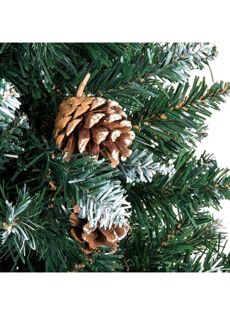 LB L B 5 fts Christmas Pine Tree Christmas Pine Tree with Stand and 50 Christmas Tree Decorations Items Christmas Tree with Christmas Decorations Ornaments for Office Home Decorations  - Image 3